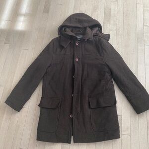 Dockers wool hooded jacket men’s size M, brown